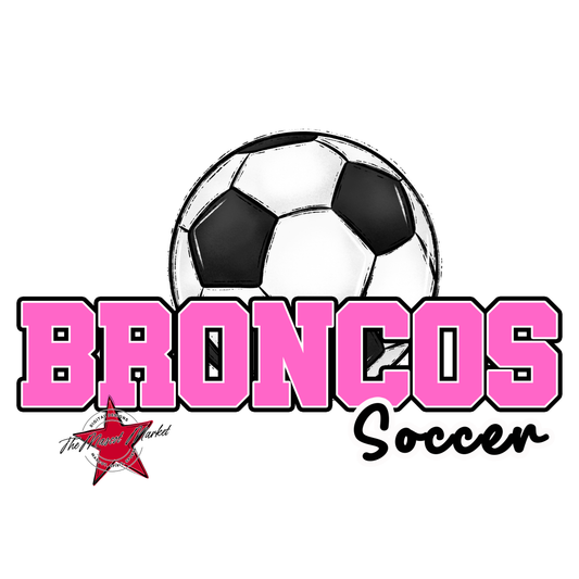 Broncos Varsity Soccer-Baby Pink