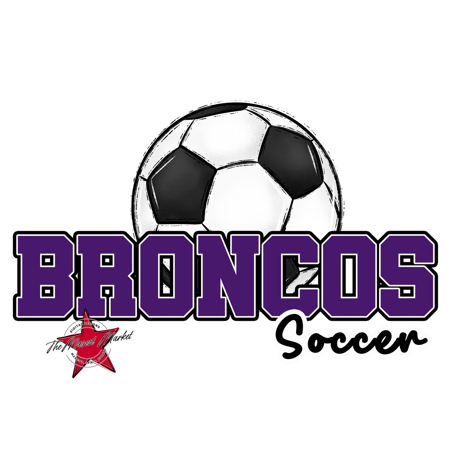 Broncos Varsity Soccer-Purple
