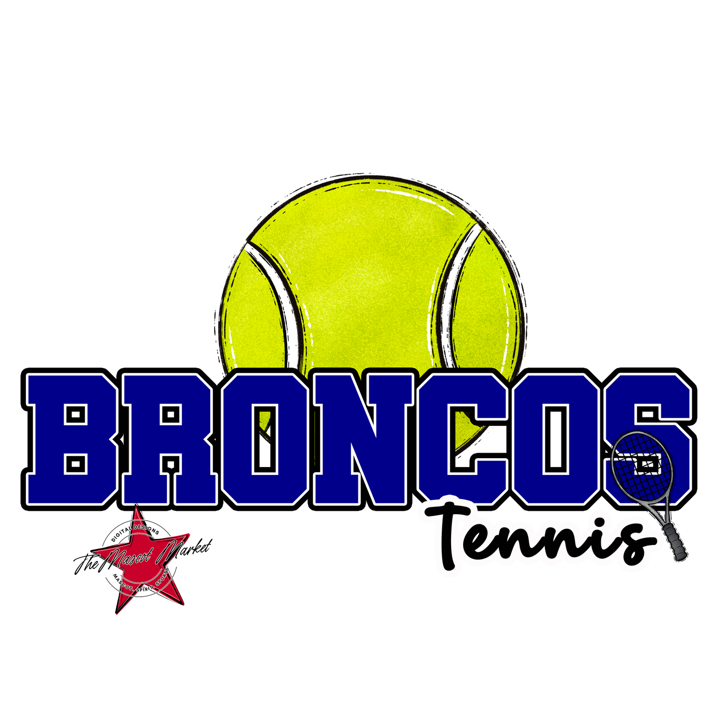 Broncos Varsity Tennis-Blue