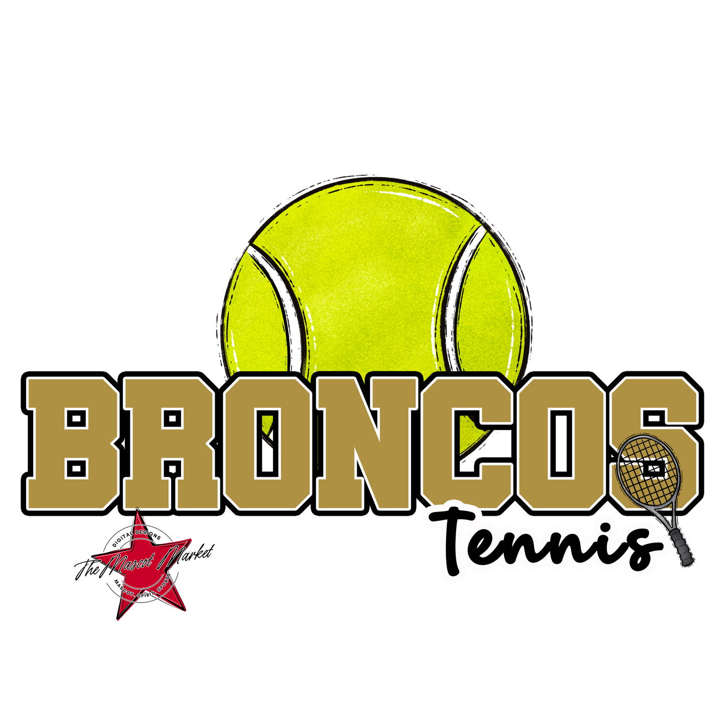 Broncos Varsity Tennis-Gold