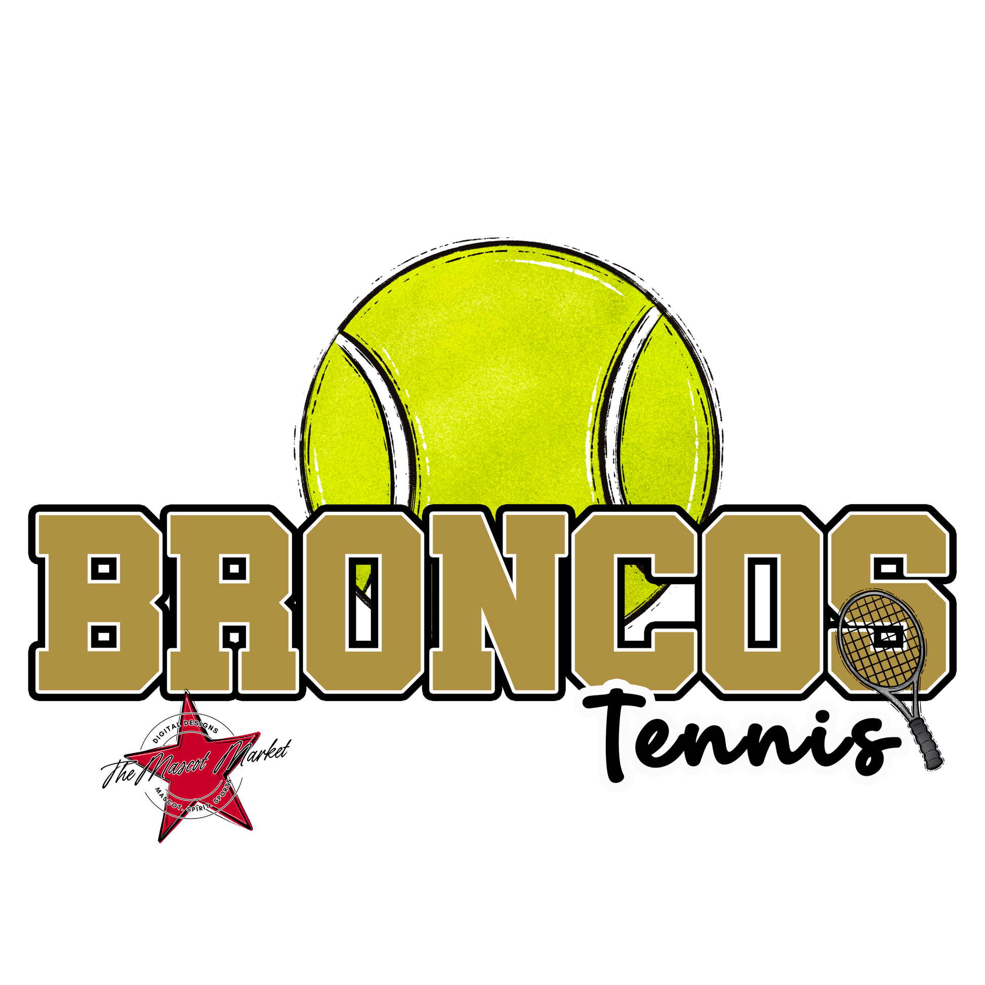 Broncos Varsity Tennis-Gold