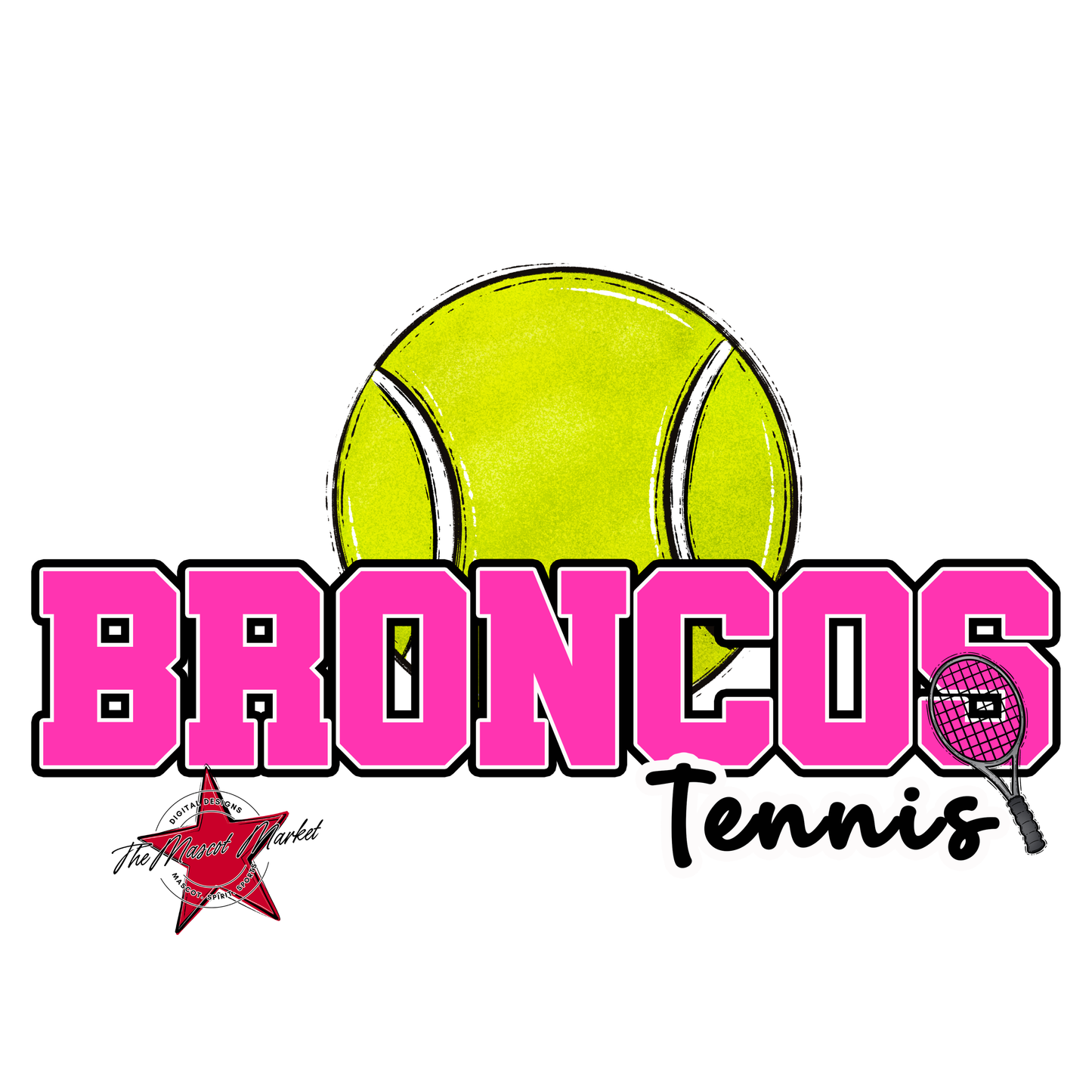 Broncos Varsity Tennis-Pink