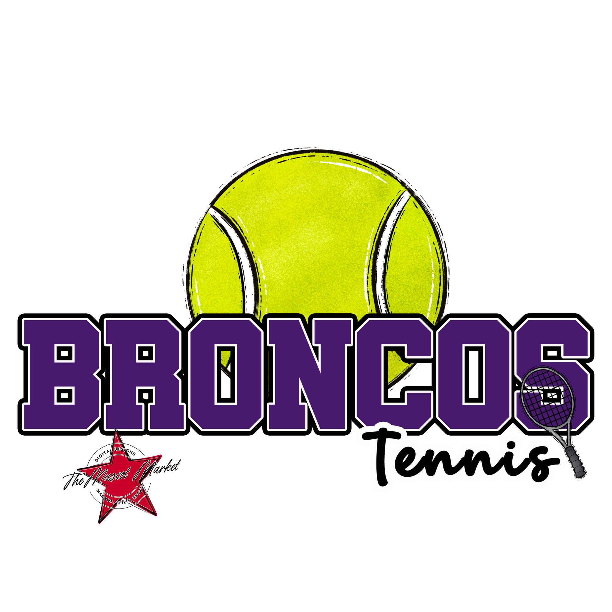 Broncos Varsity Tennis-Purple