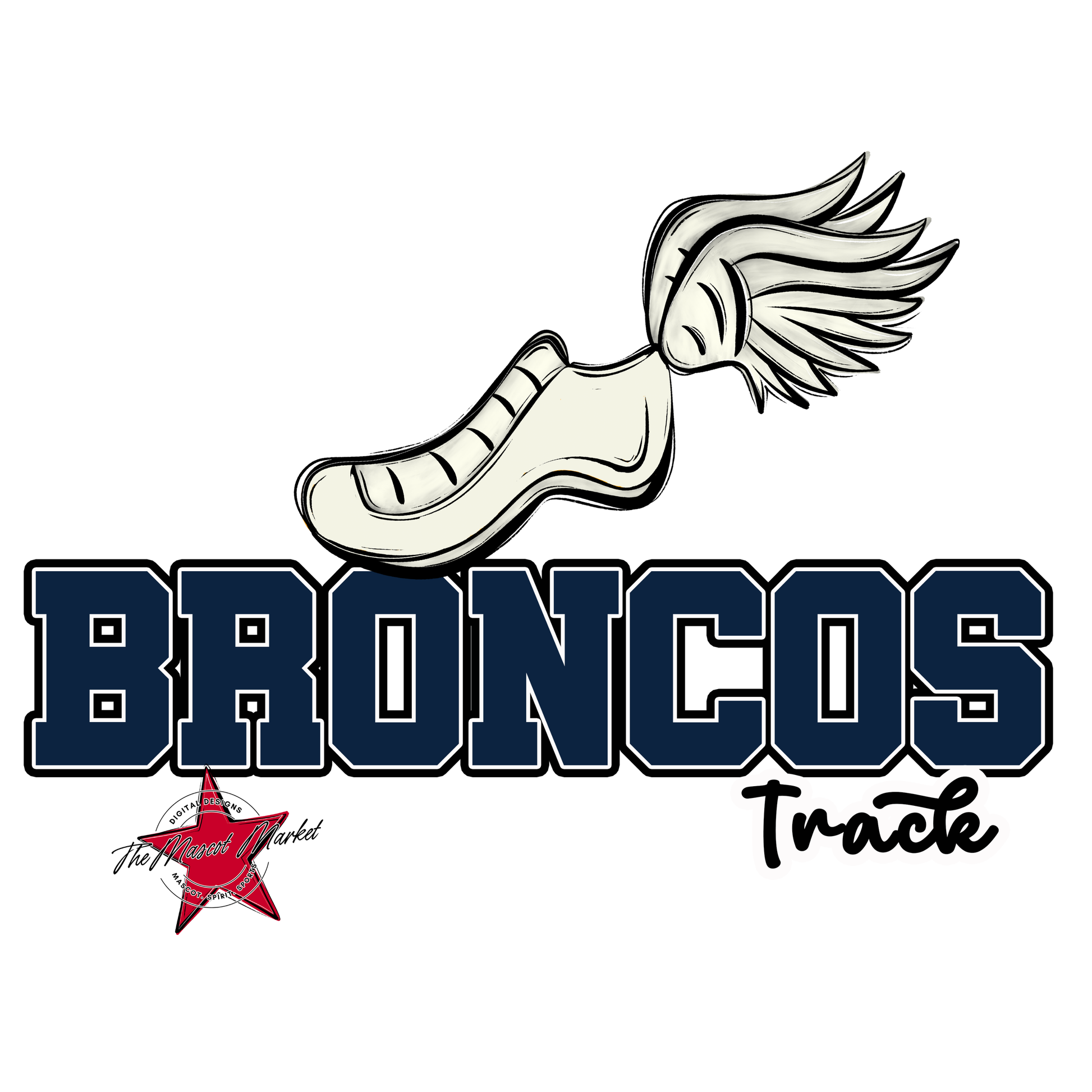 Broncos Varsity Track-Navy