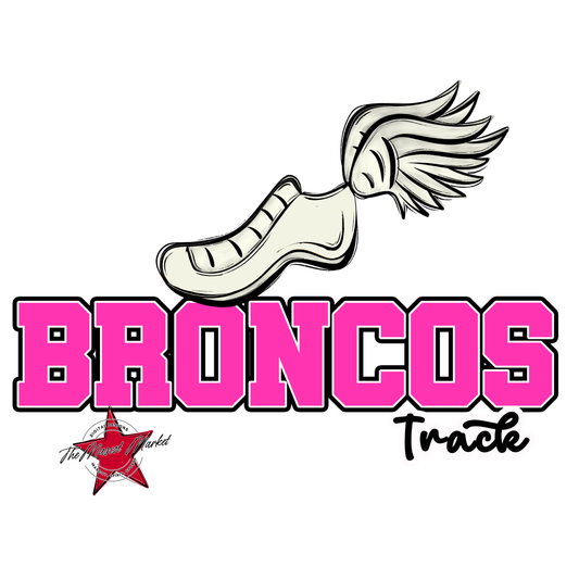 Broncos Varsity Track-Pink