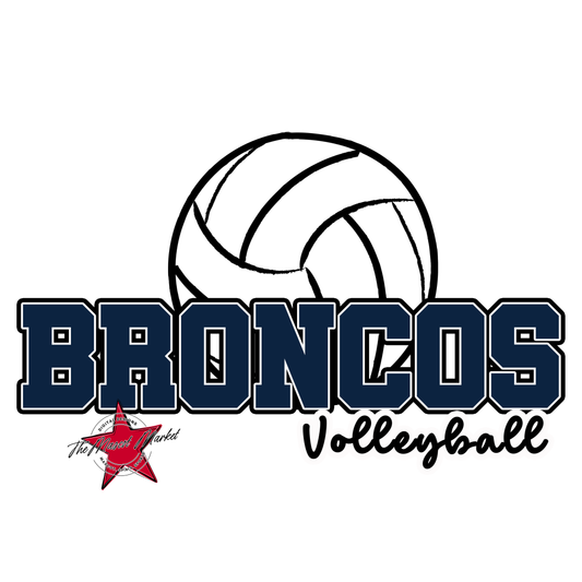 Broncos Varsity Volleyball-Navy