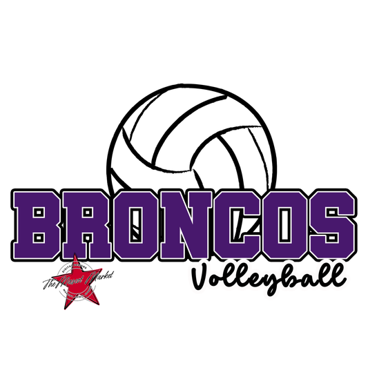 Broncos Varsity Volleyball-Purple