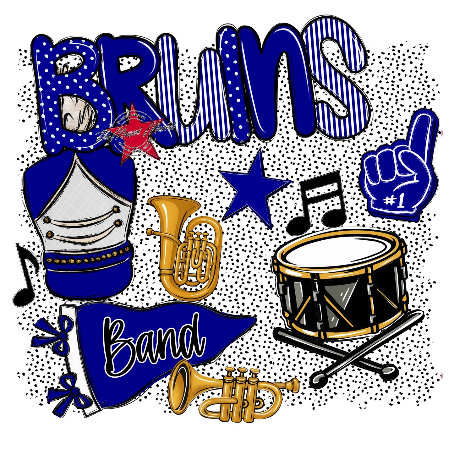 Bruins Band Spirit-Blue