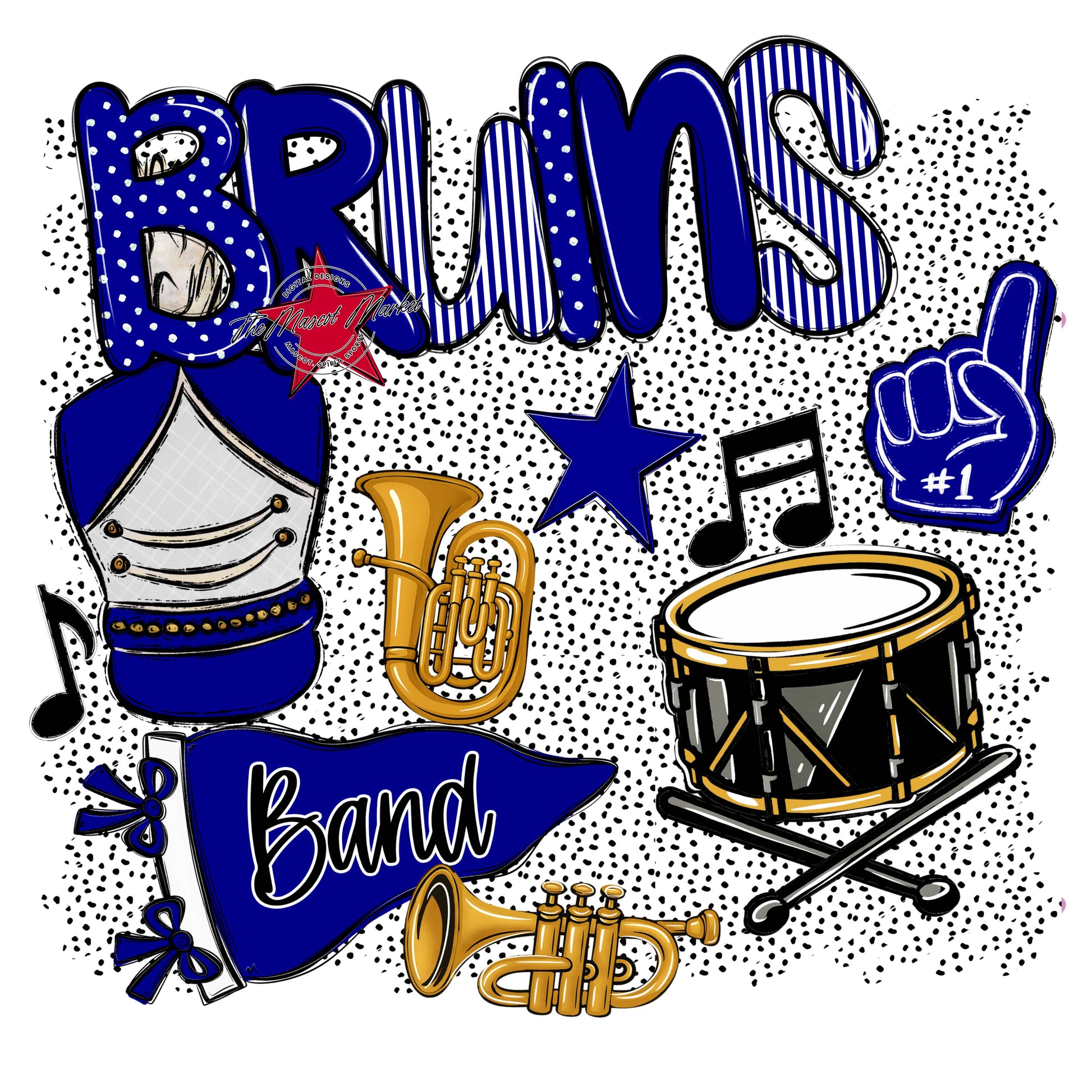 Bruins Band Spirit-Blue