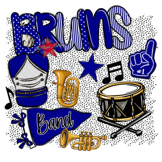 Bruins Band Spirit-Blue
