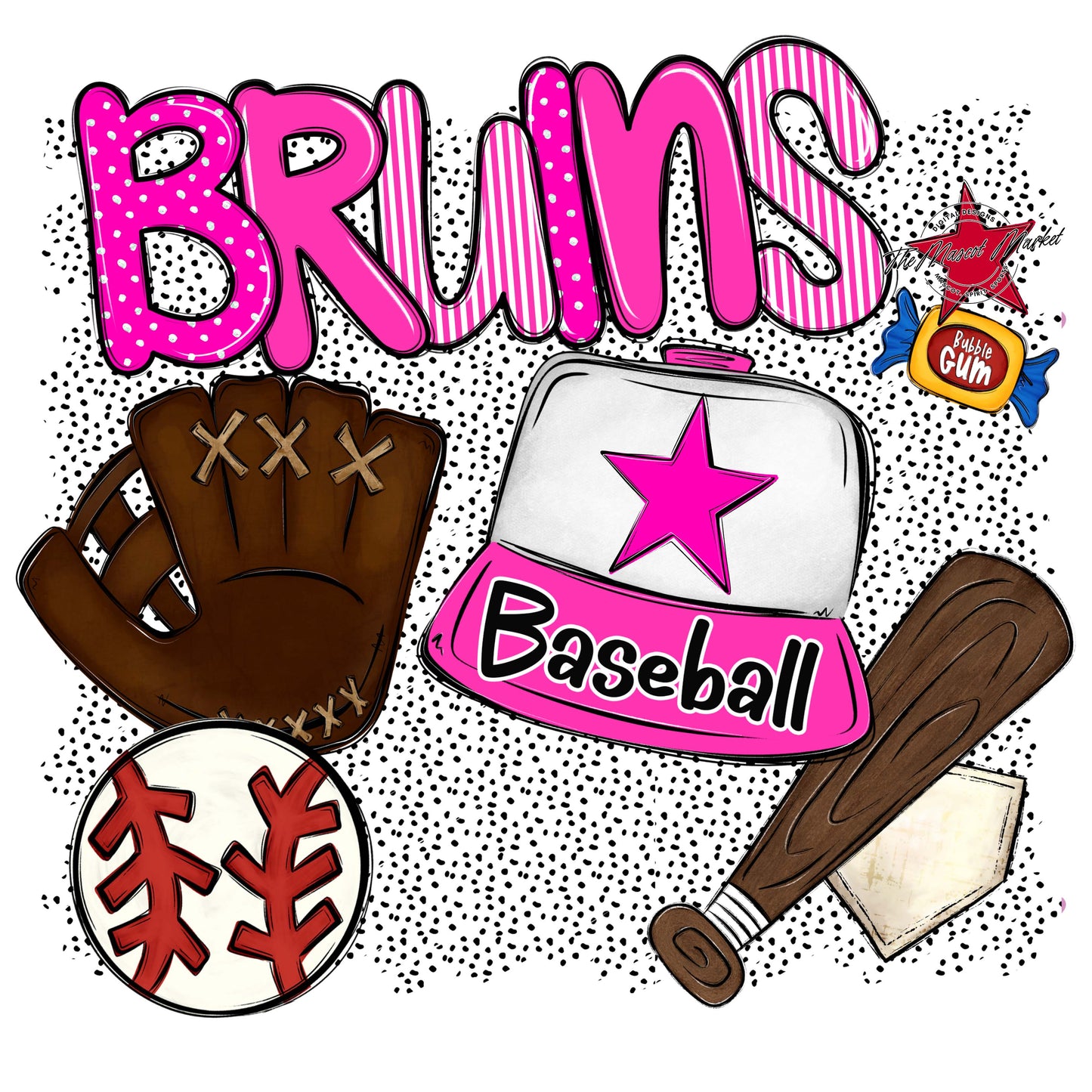 Bruins Baseball Spirit-Pink