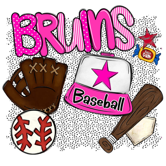 Bruins Baseball Spirit-Pink