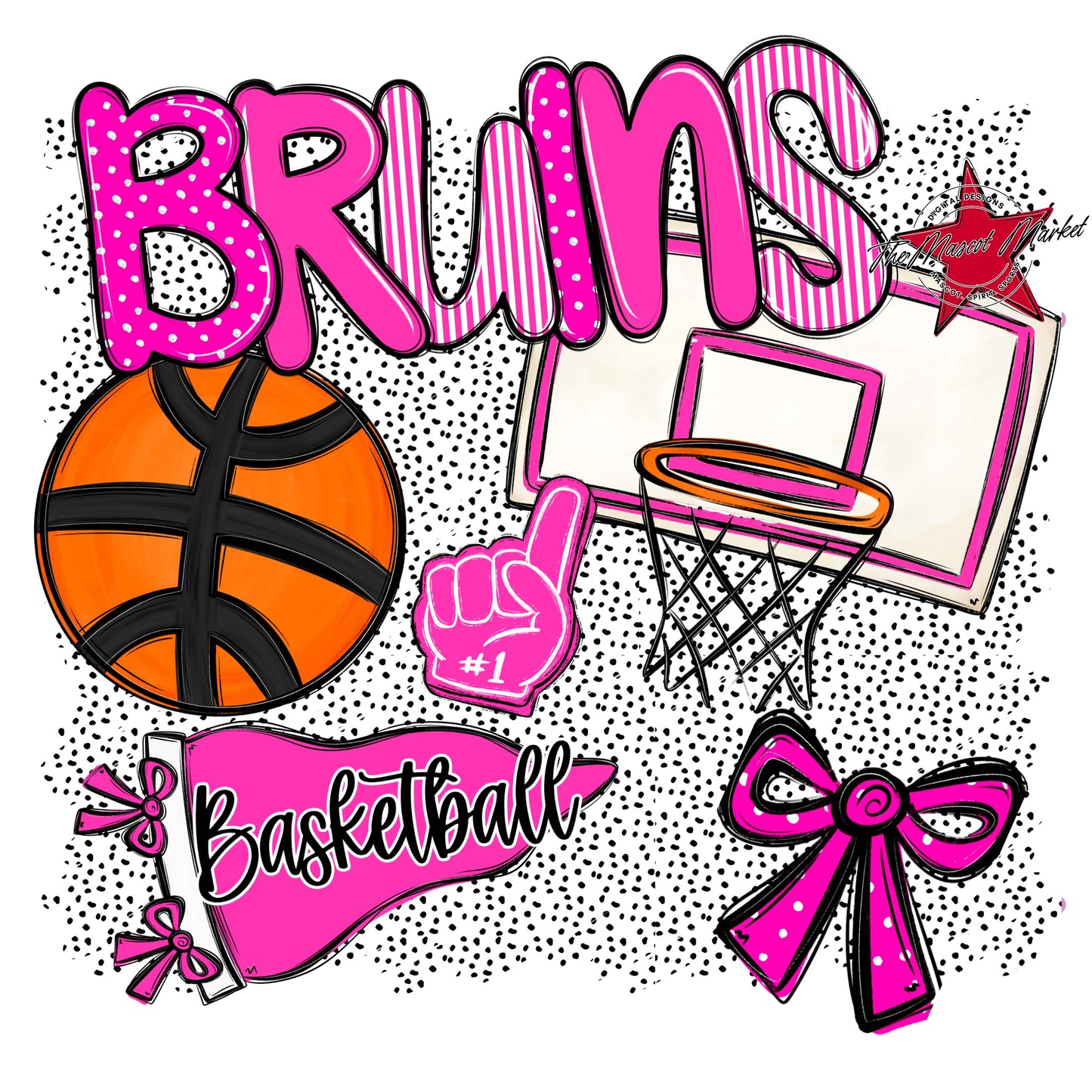 Bruins Basketball Spirit-Pink