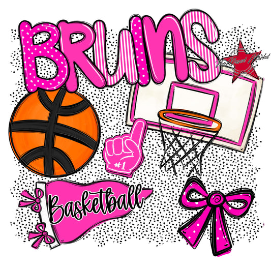 Bruins Basketball Spirit-Pink