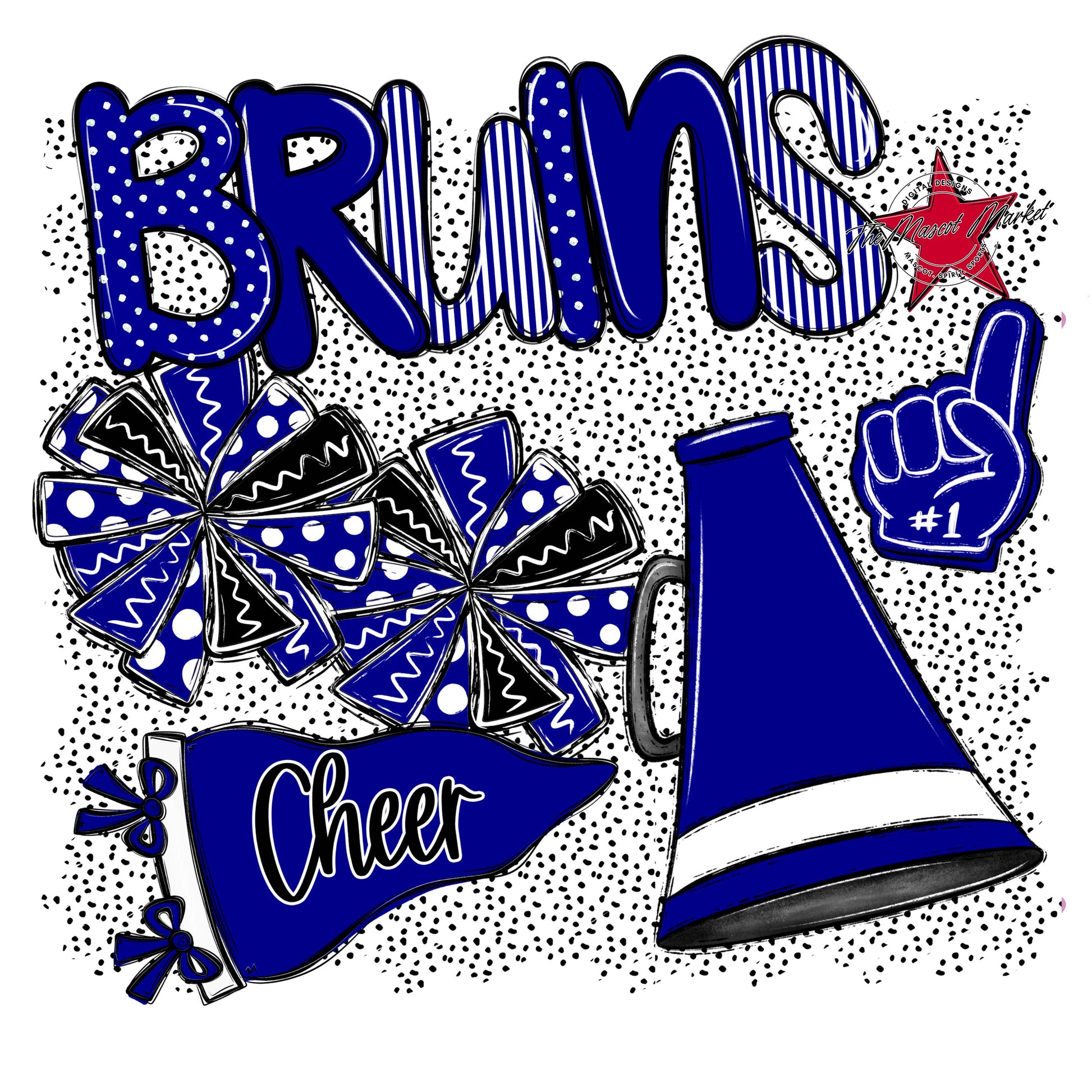 Bruins Cheer Spirit-Blue