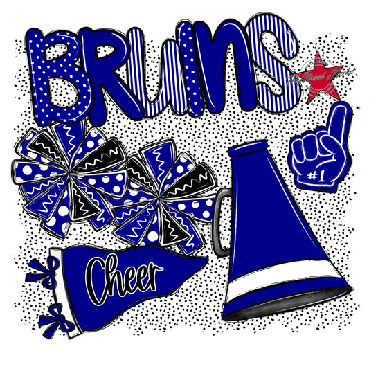 Bruins Cheer Spirit-Blue