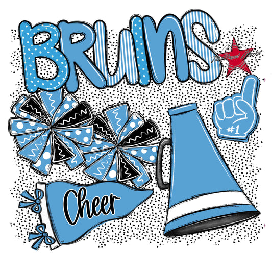 Bruins Cheer Spirit-Carolina Blue