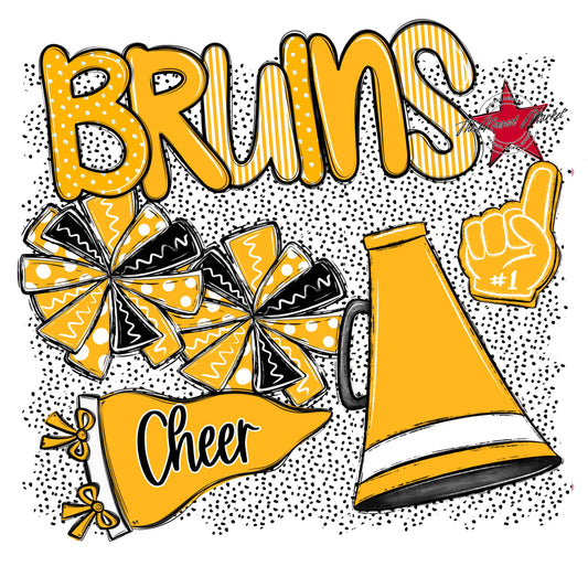 Bruins Cheer Spirit-Yellow