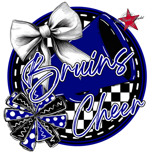 Bruins Circle Cheer Design-Blue
