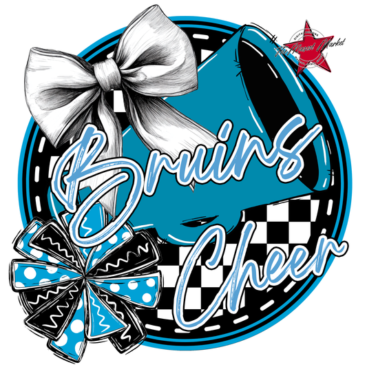 Bruins Circle Cheer Design-Carolina Blue