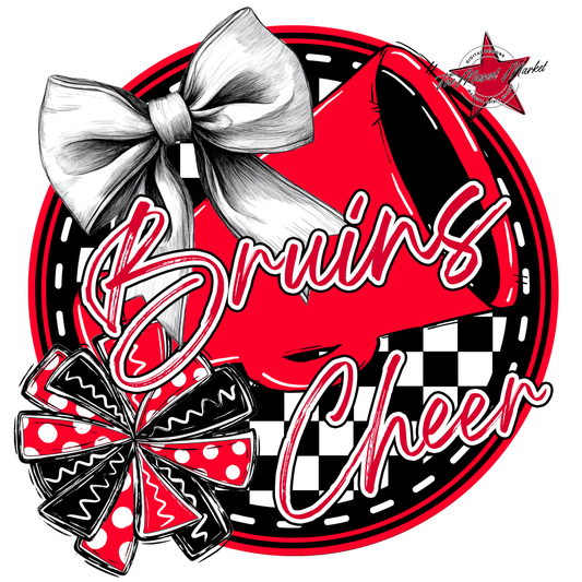 Bruins Circle Cheer Design-Red
