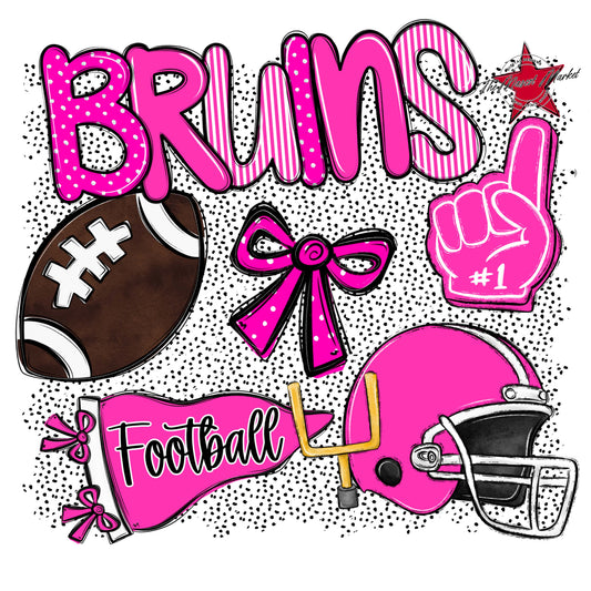Bruins Football Spirit-Pink