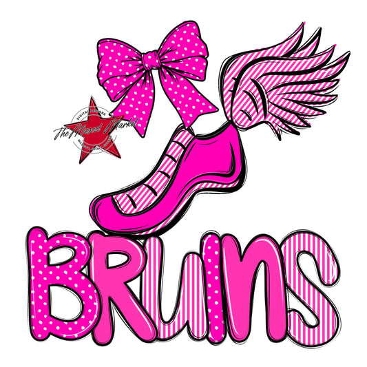 Bruins Track Spirit Design-Pink
