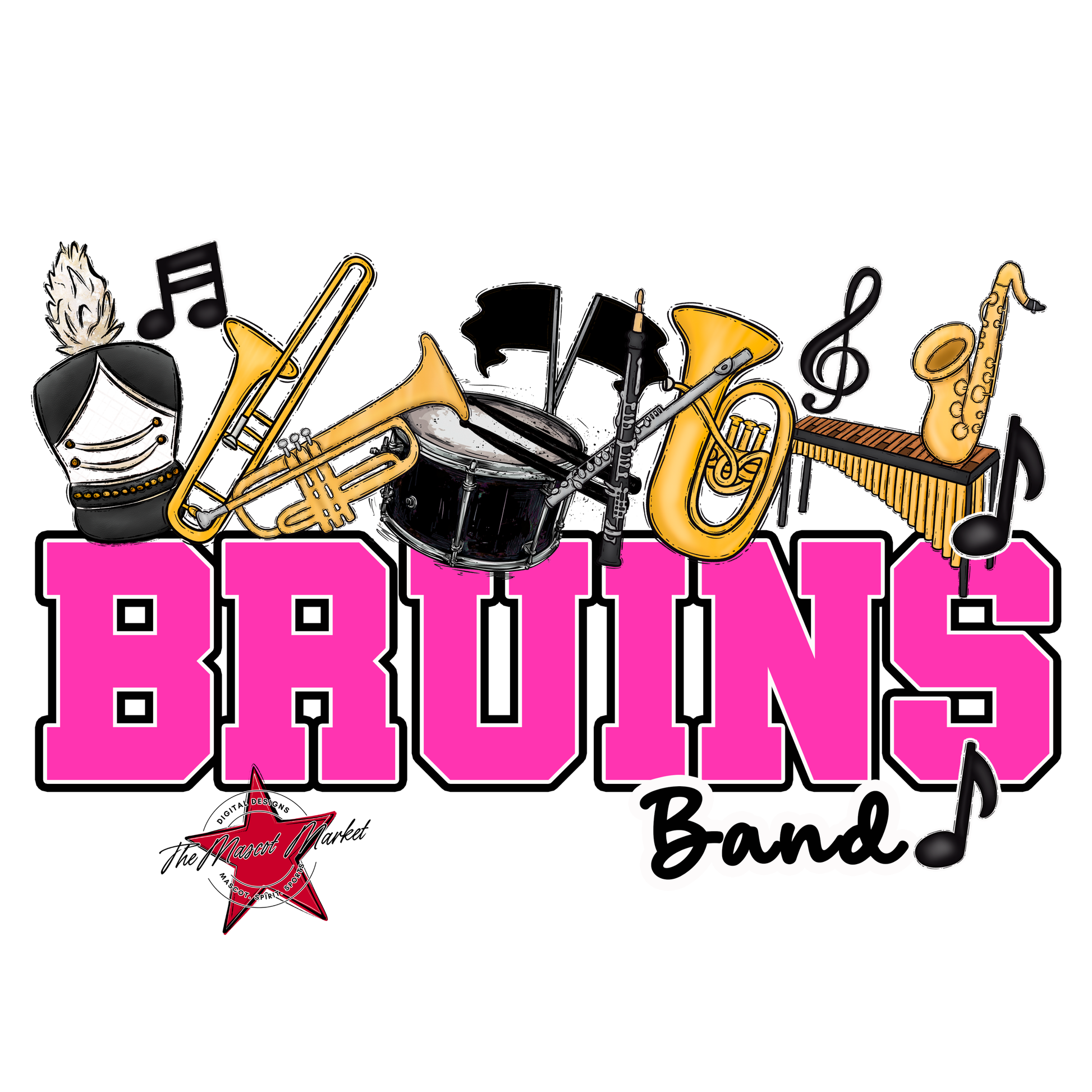 Bruins Varsity Band-Pink