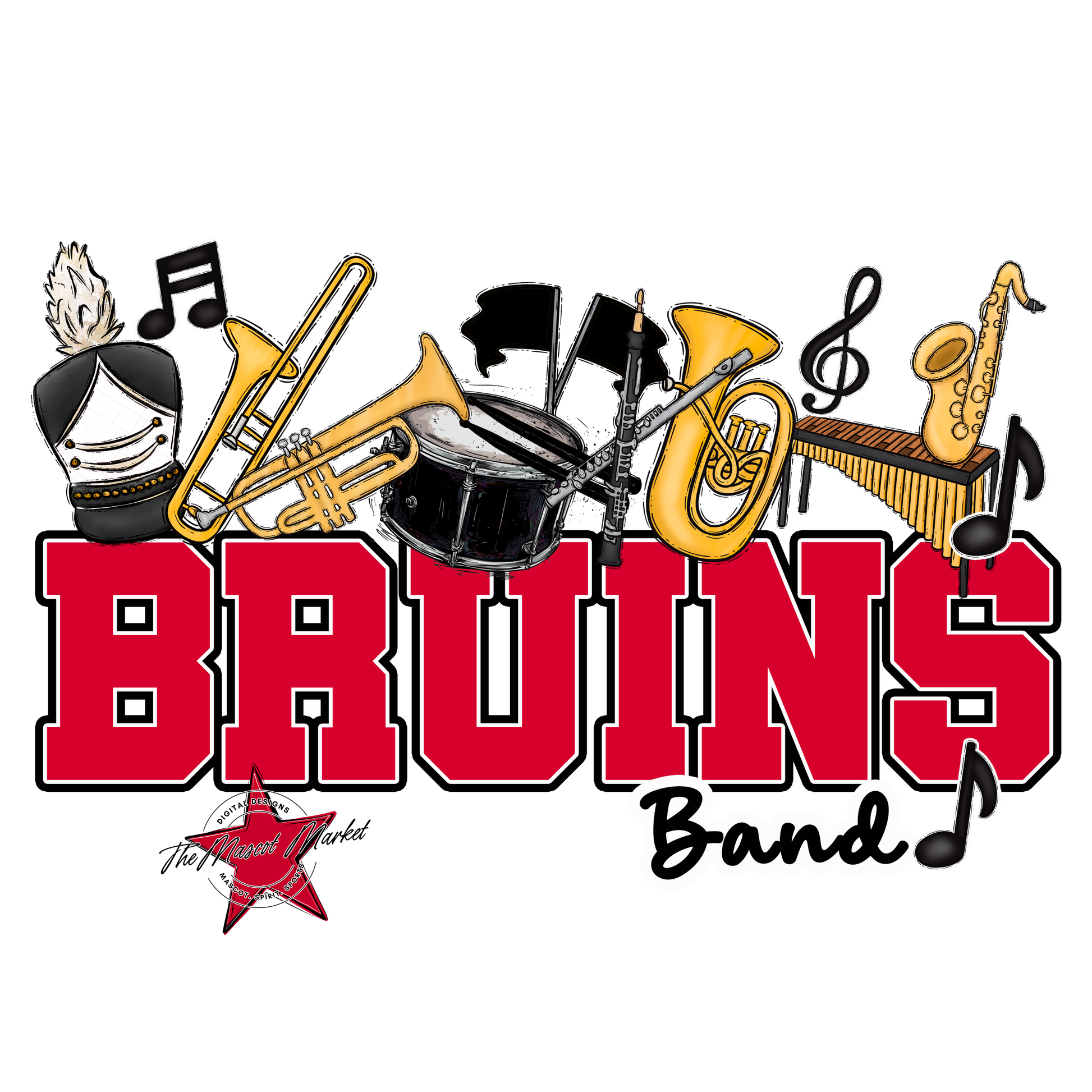 Bruins Varsity Band-Red