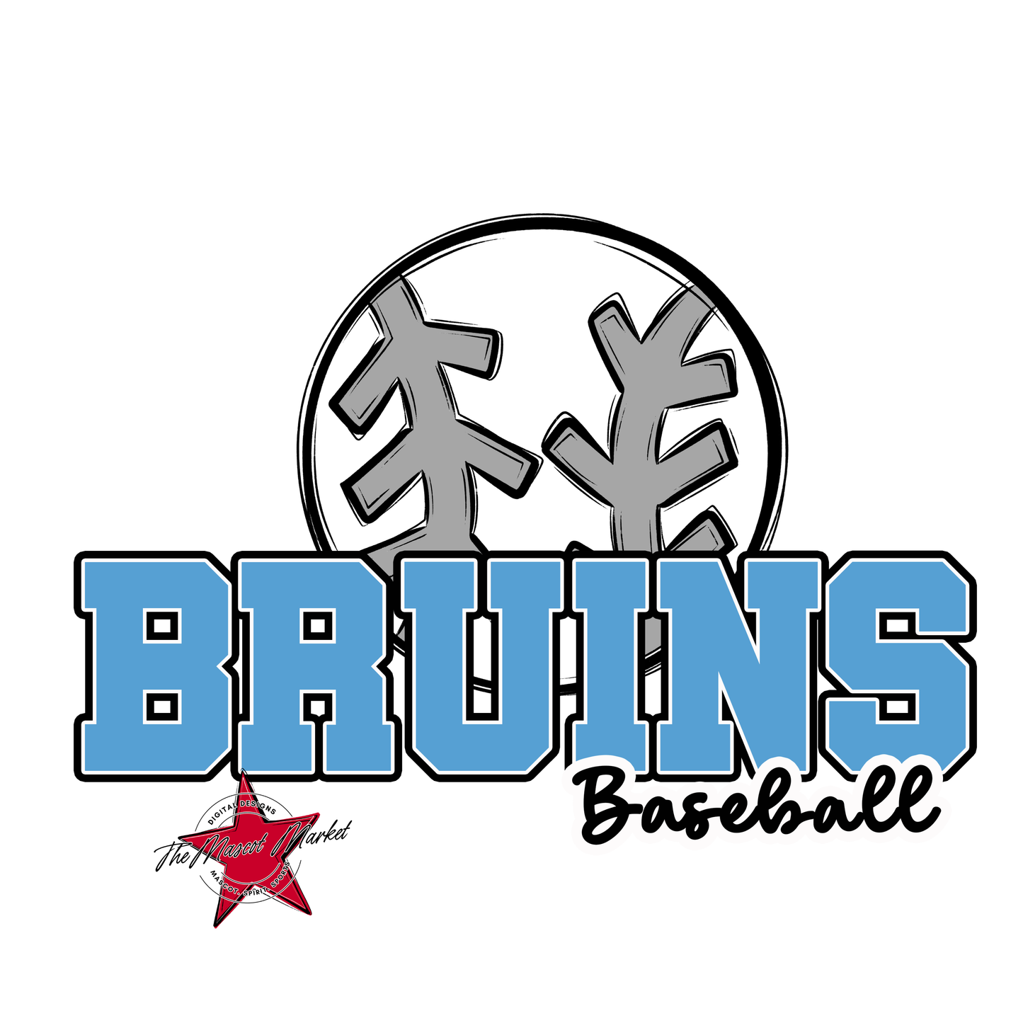 Bruins Varsity Baseball-Carolina Blue