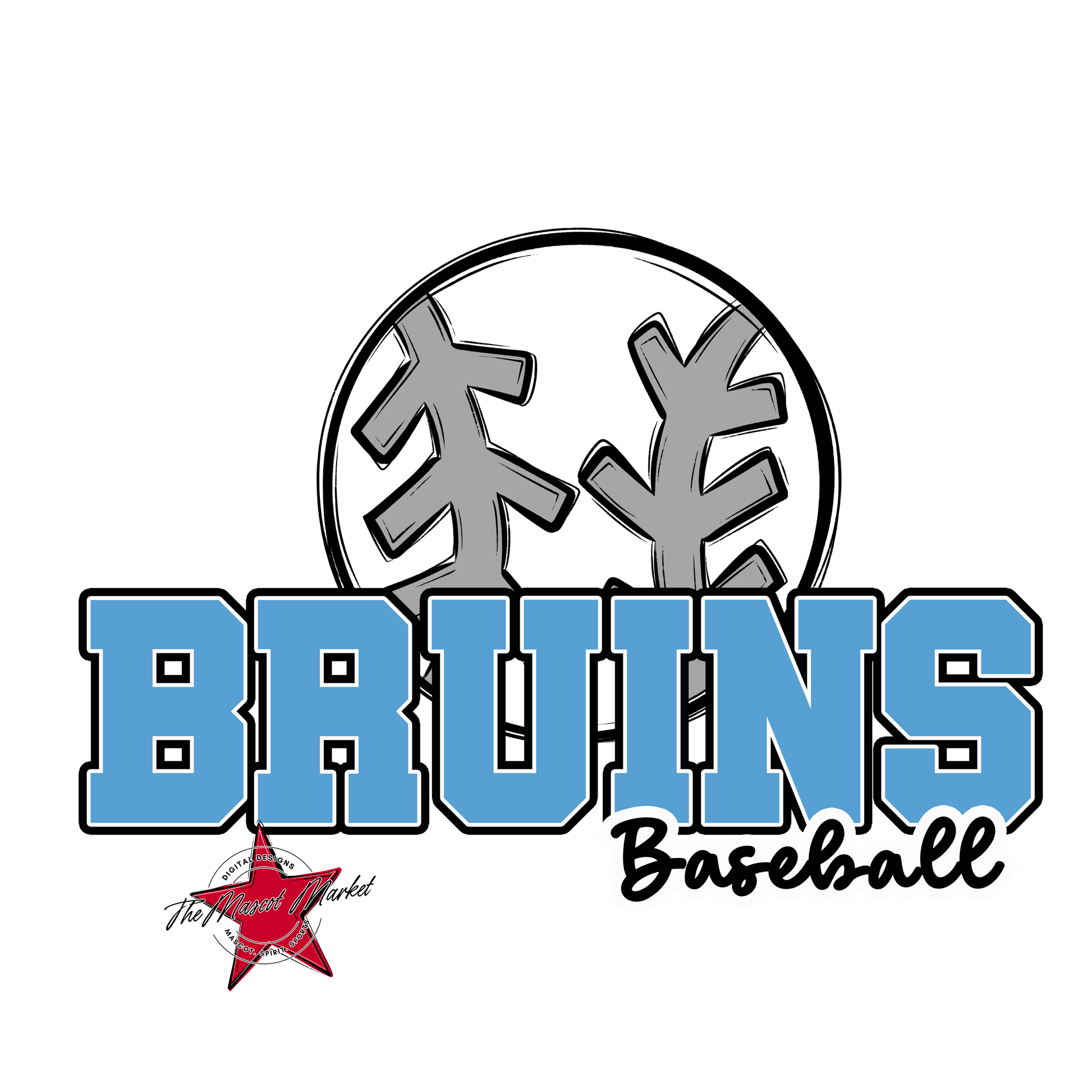 Bruins Varsity Baseball-Carolina Blue
