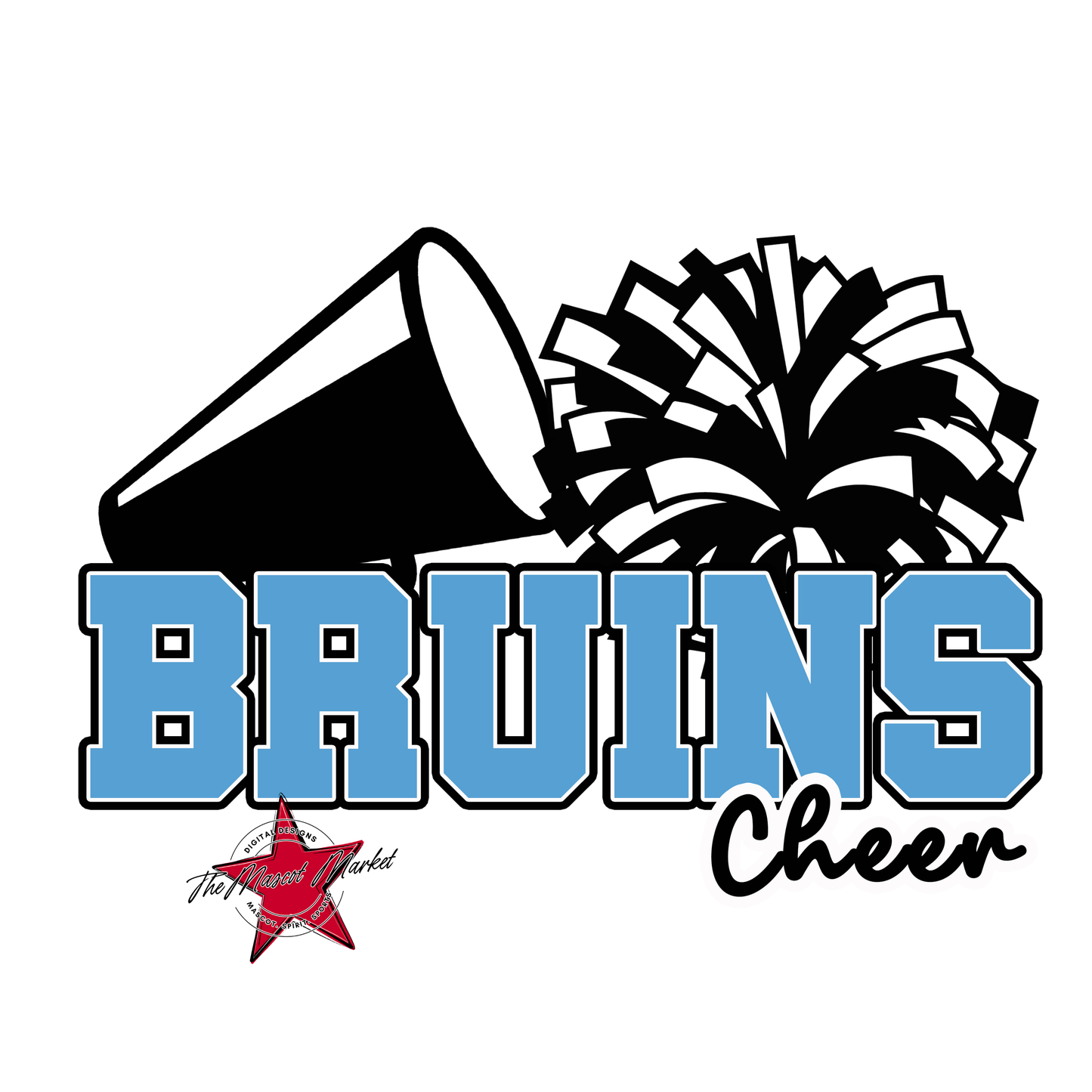 Bruins Varsity Cheer-Carolina Blue