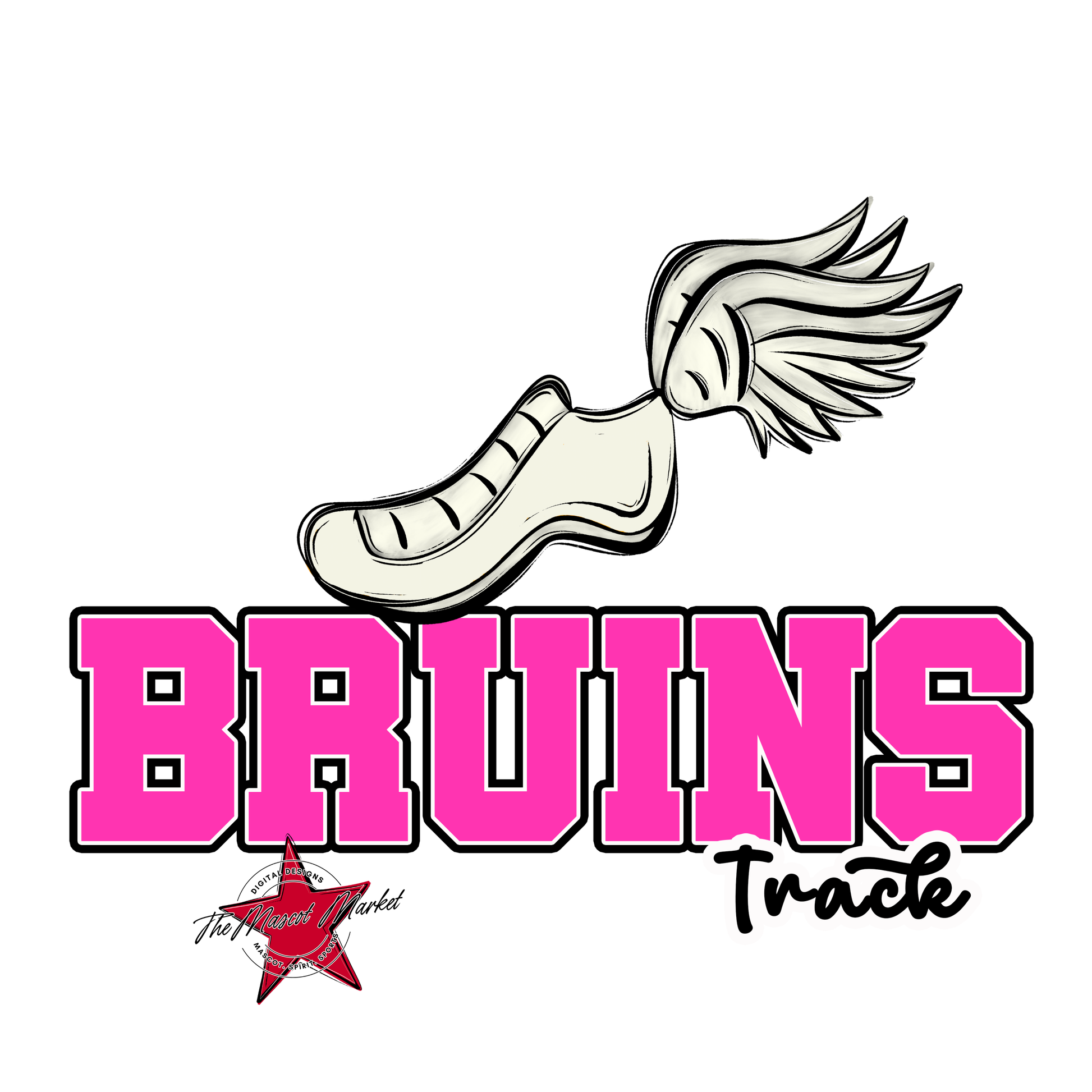 Bruins Varsity Track-Pink