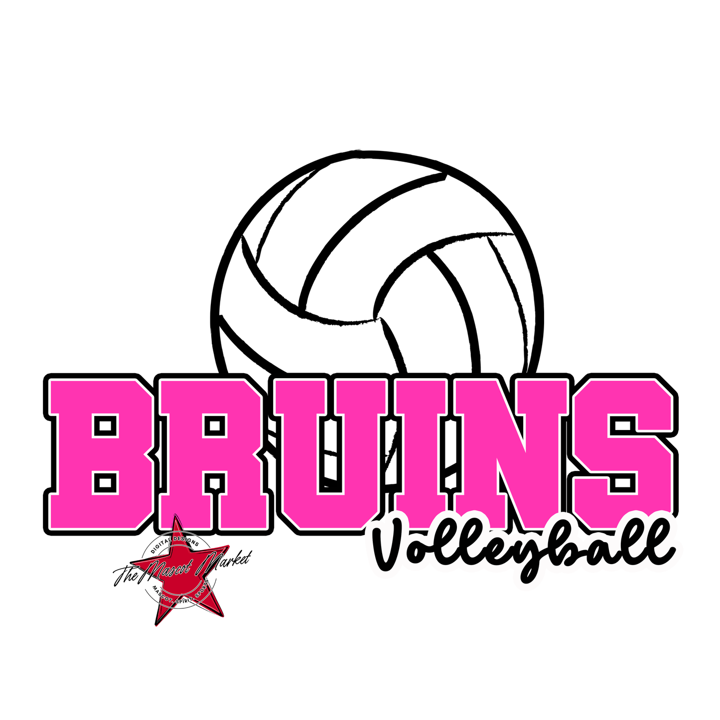 Bruins Varsity Volleyball-Pink