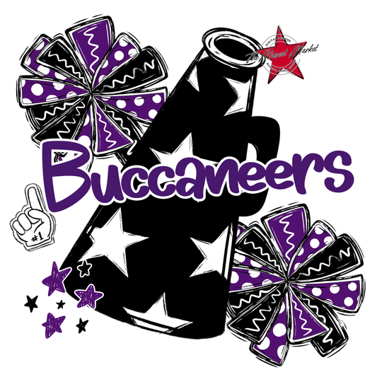 Buccaneers Alpha Megaphone Design-Purple
