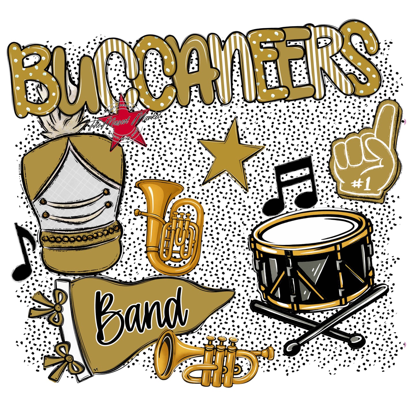 Buccaneers Band Spirit-Gold