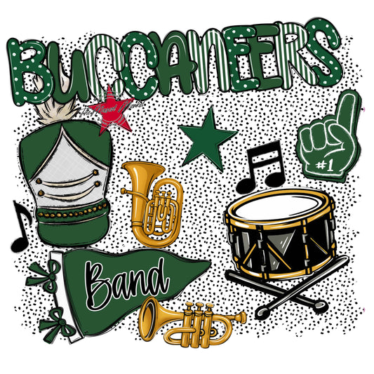 Buccaneers Band Spirit-Green