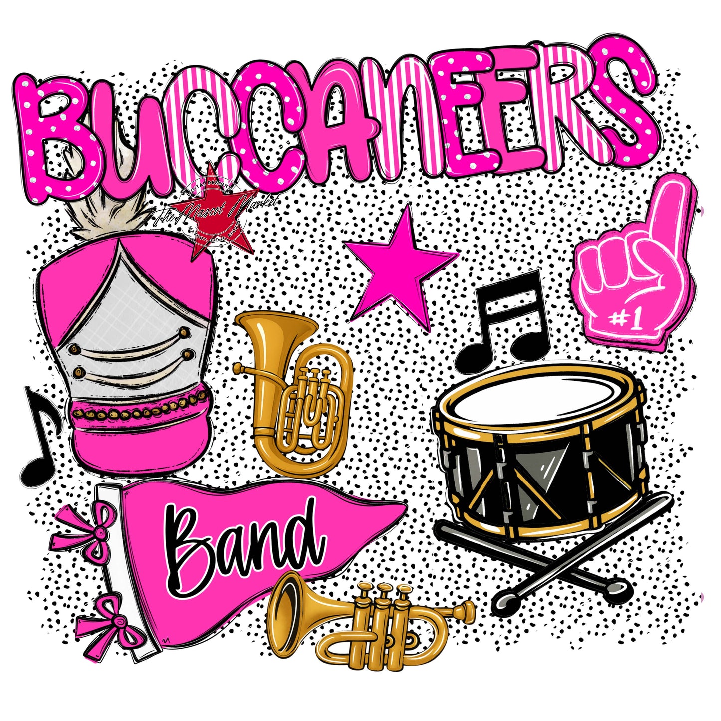 Buccaneers Band Spirit-Pink