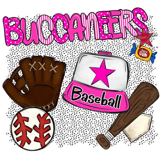 Buccaneers Baseball Spirit-Pink