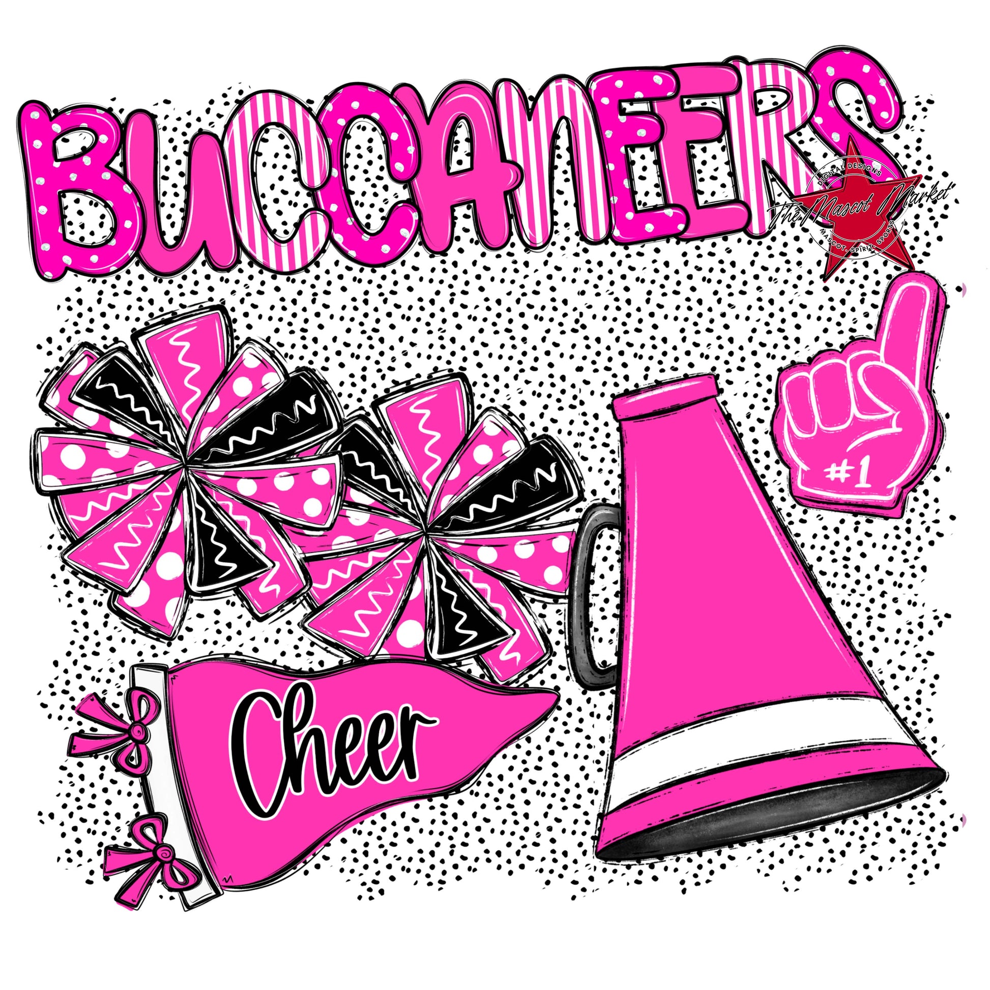 Buccaneers Cheer Spirit-Pink