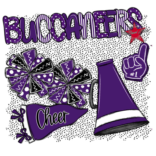 Buccaneers Cheer Spirit-Purple