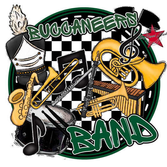 Buccaneers Circle Band Design-Green