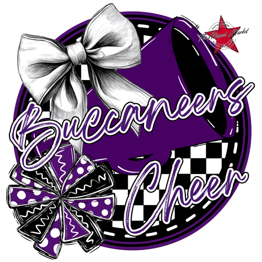 Buccaneers Circle Cheer Design-Purple