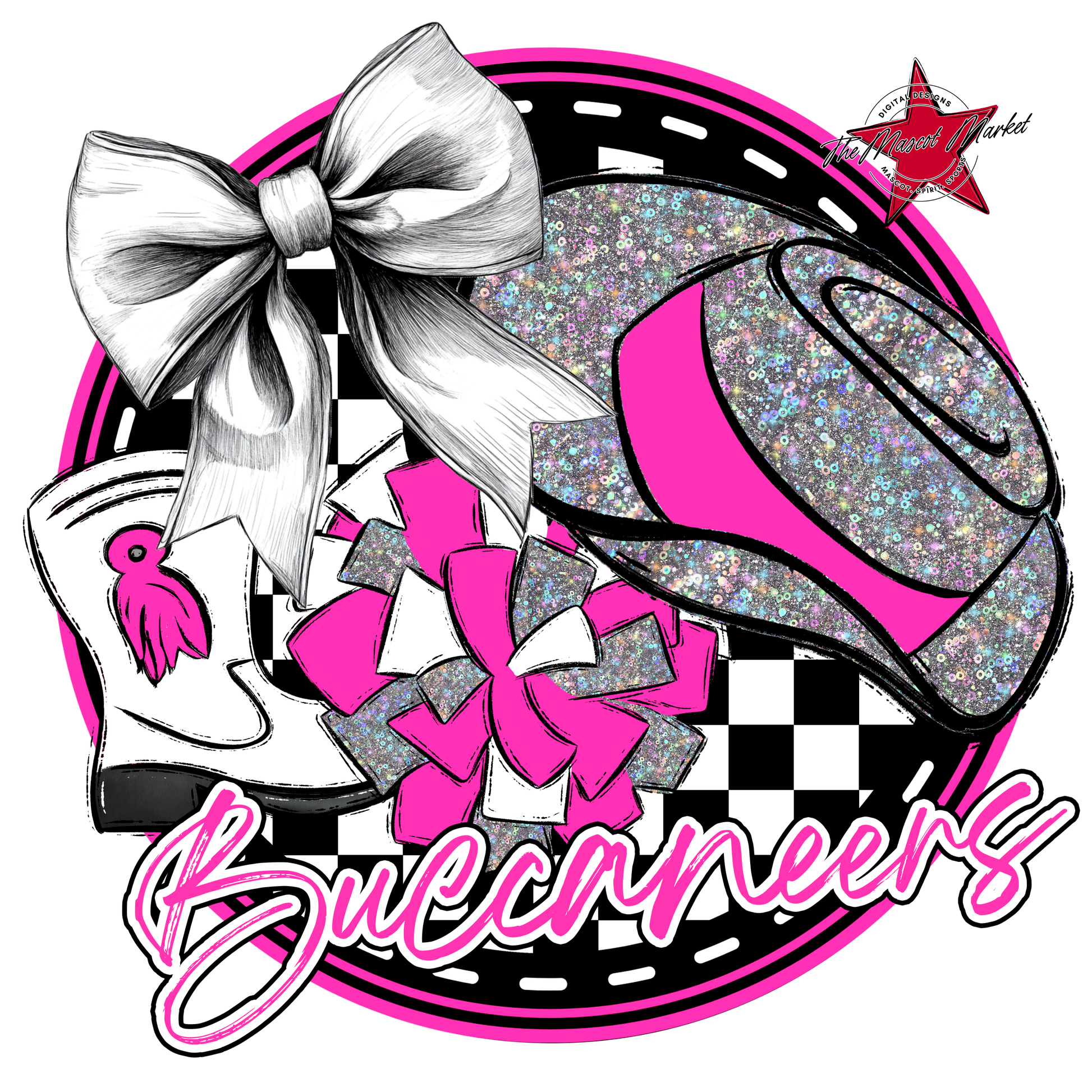 Buccaneers Circle Drillteam Design-Pink