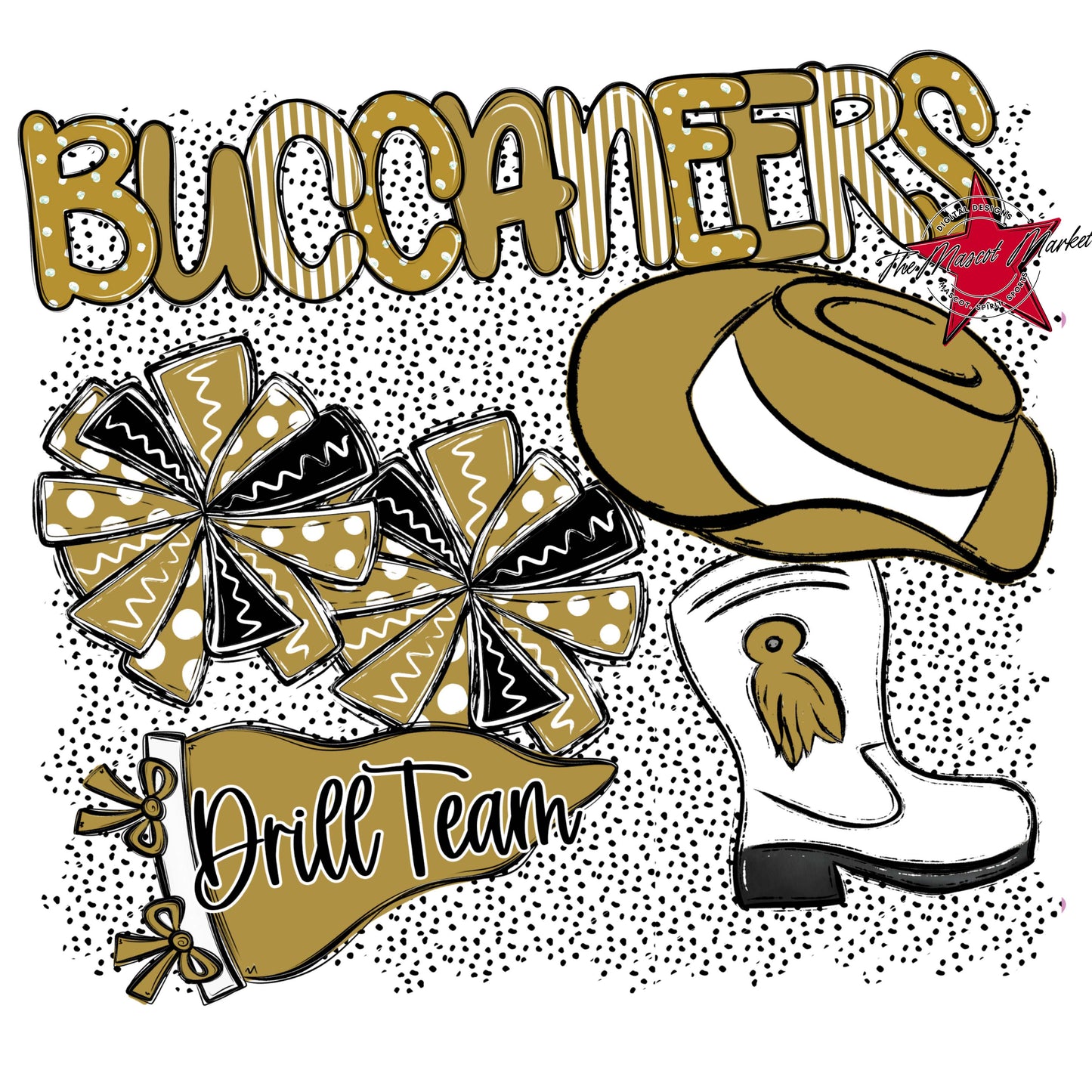 Buccaneers Drillteam Spirit-Gold