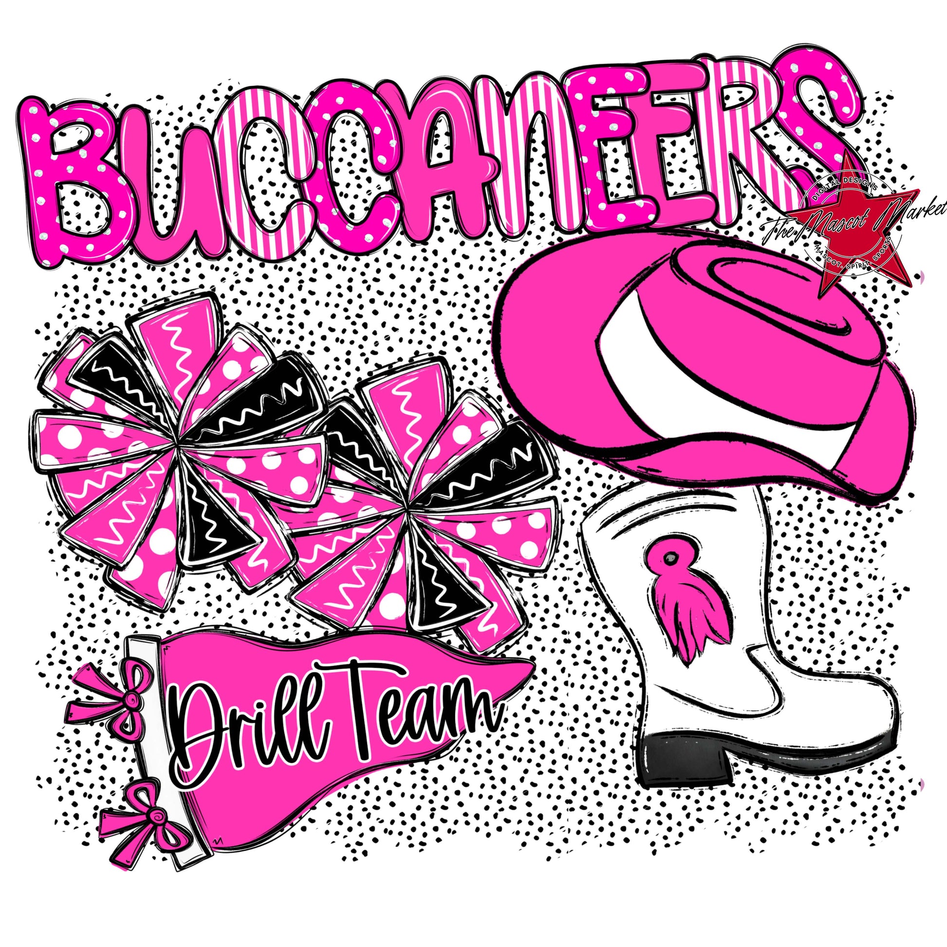 Buccaneers Drillteam Spirit-Pink