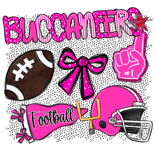 Buccaneers Football Spirit-Pink