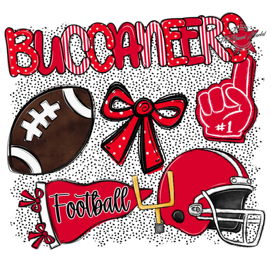 Buccaneers Football Spirit-Red