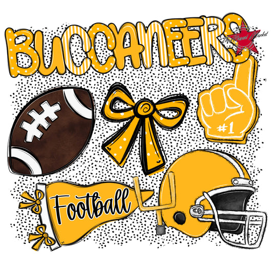 Buccaneers Football Spirit-Yellow