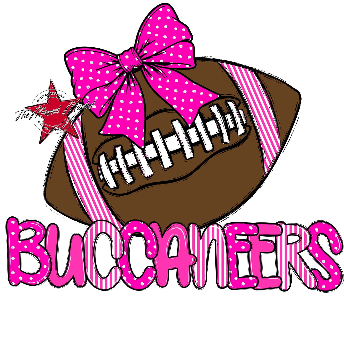 Buccaneers Football Spirit Design-Pink
